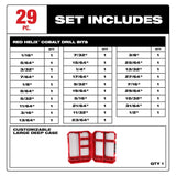 Milwaukee 48-89-2332 Red Helix Cobalt 29pc Drill Bit Set - 4