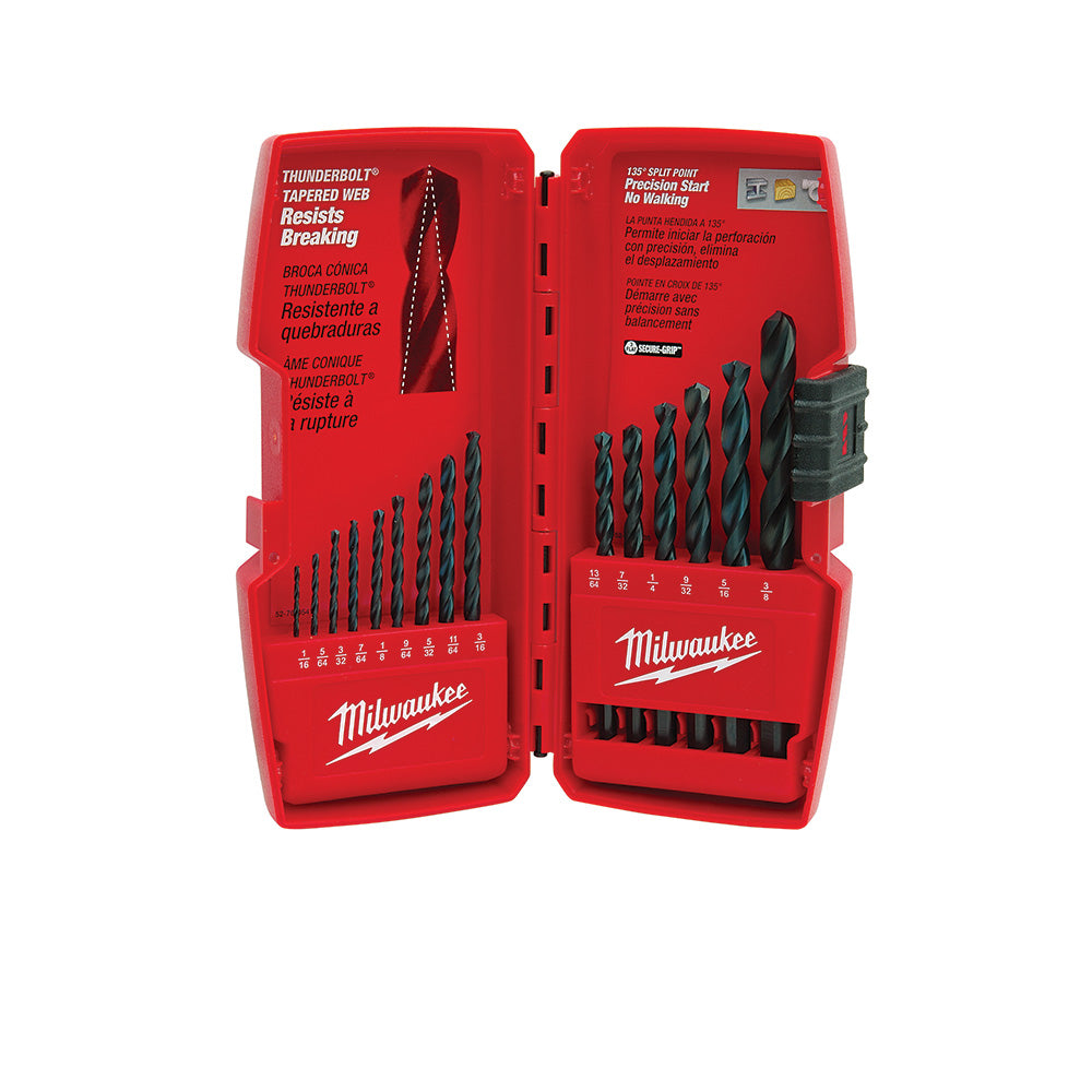 Milwaukee 48-89-2803 15-Piece Thunderbolt Black Oxide Bit Set