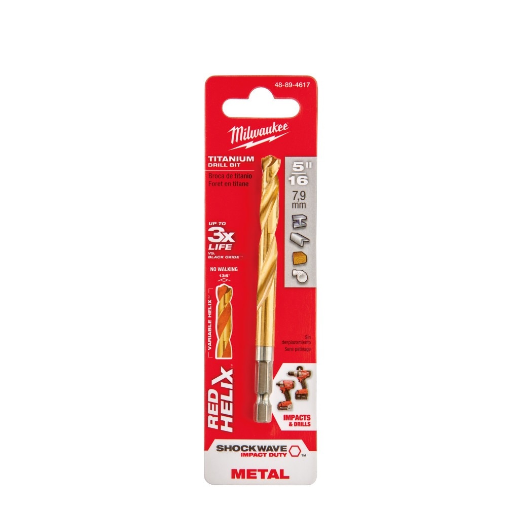 Milwaukee  48-89-4617 5/16" Titanium Shockwave Drill Bit - 2