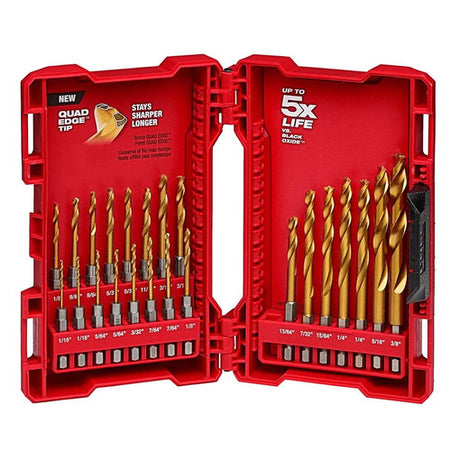 Milwaukee  48-89-4631 23 Piece TiN Shockwave Drill Bit Kit