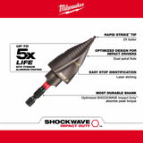 Milwaukee 48-89-9249 SHOCKWAVE Impact Duty Step Bit #9 7/8" &1-1/8" - 4