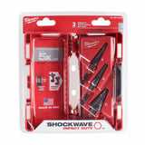 Milwaukee 48-89-9254 SHOCKWAVE Impact Duty Step Bit 3pc Set (#1, #2, #4) - 8