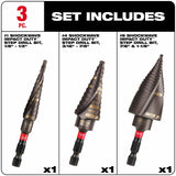 Milwaukee 48-89-9257 SHOCKWAVE Impact Duty Step Bit Electrician Set (#1, #4, #9) - 4