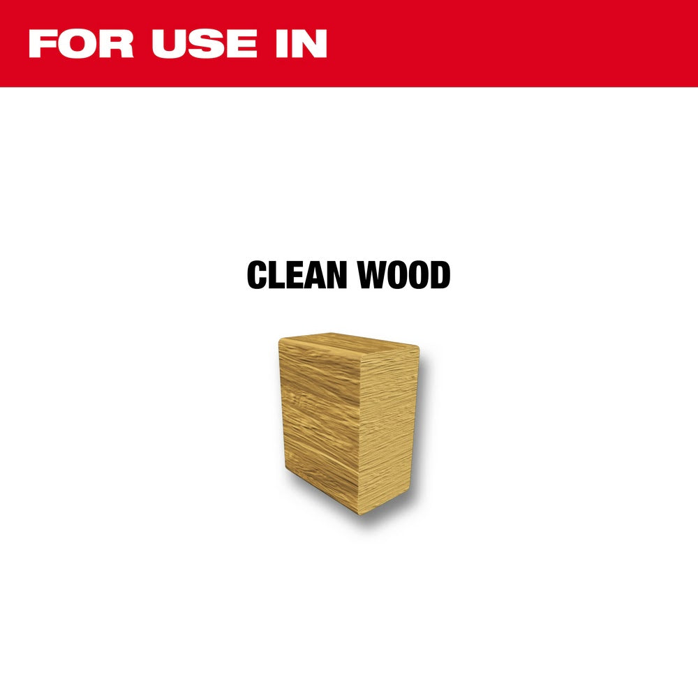 Milwaukee 49-00-5310 M12 Hackzall Blade 4" Wood Scroll 5-Pack - 3