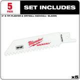 Milwaukee 49-00-5461 M12 Hackzall Blade Plaster 5-Pack - 2