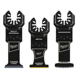 Milwaukee 49-10-9001 Oscillating Multi-Tool Blade Kit (3-Piece) for Metal, Wood, and Hardwood - 8
