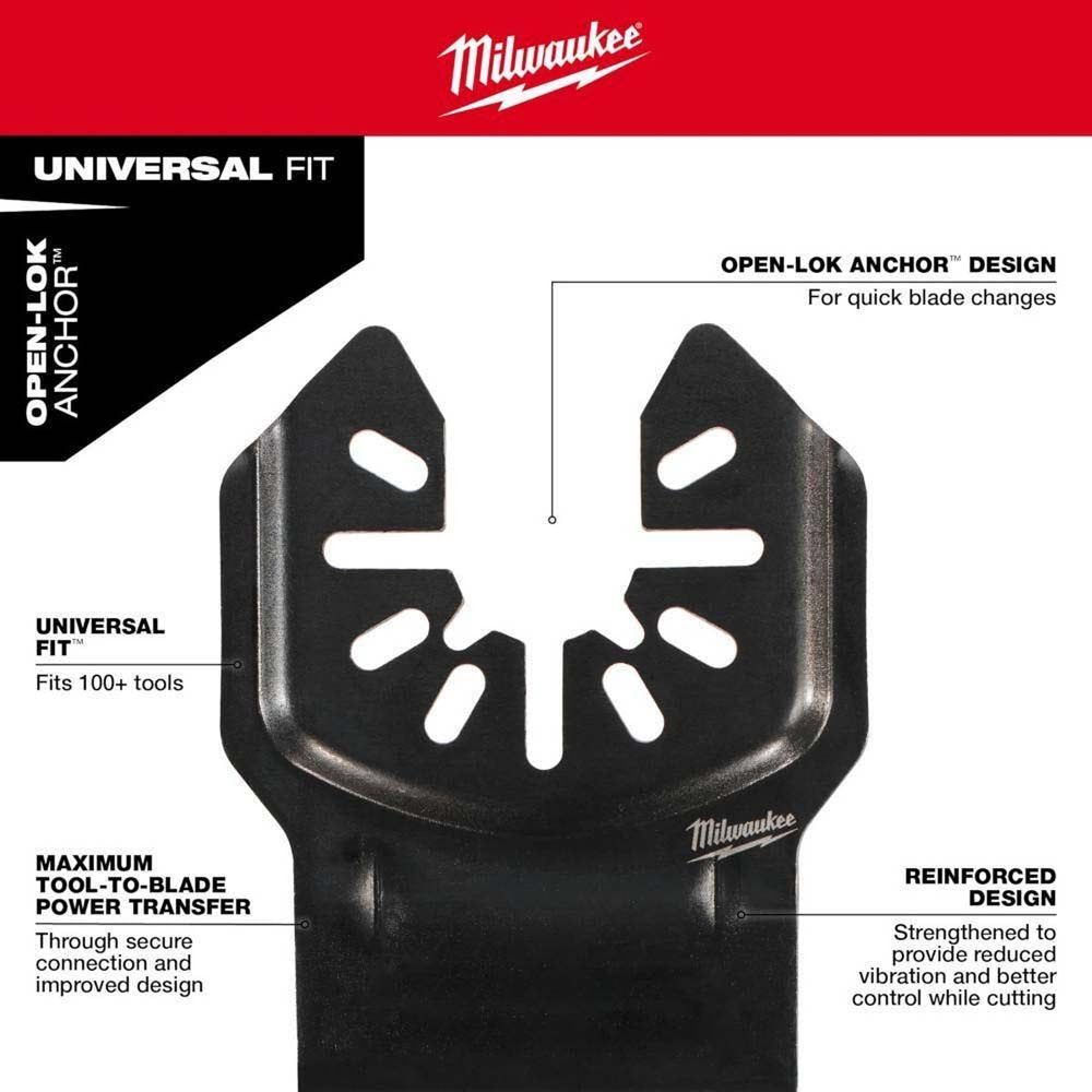 Milwaukee 49-10-9108 8PC Oscillating Multi-Tool Blade Kit with Titanium Enhanced Blades - 2