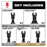 Milwaukee 49-10-9108 8PC Oscillating Multi-Tool Blade Kit with Titanium Enhanced Blades - 3