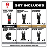Milwaukee  49-10-9113 Milwaukee® OPEN-LOK™ 9PC MULTI-TOOL BLADE KIT - 3