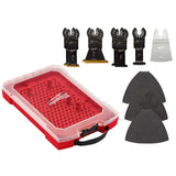 Milwaukee 49-10-9220 Open-Lok Oscillating Blade and Sandpaper Kit with Modular Case 11.32" x 7.5" x 1.5" (20 Piece)