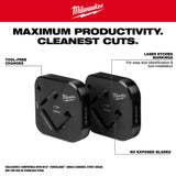 Milwaukee 49-16-0138 1-3/8" x 1-5/8" Single Strut Shearing Dies - 2