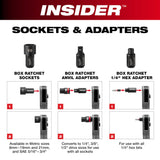 Milwaukee 49-16-1608 INSIDER Box Ratchet Socket 6 Point 8mm - 6