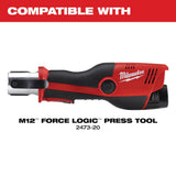 Milwaukee 49-16-2450Z 1/4" ZoomLock MAX Press Jaw for M12 FORCE LOGIC Press Tools - 3