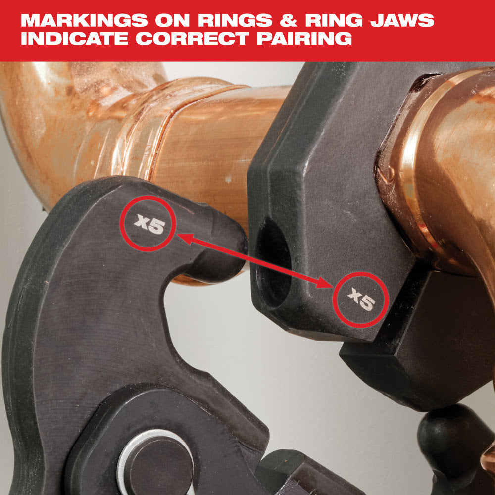 Milwaukee 49-16-2459X3 X3 Ring Jaw for M12 FORCE LOGIC Press Tool - 6