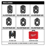 Milwaukee 49-16-2461MX 1/4" - 7/8" Streamline ACR Pivoting Press Ring Kit for M12 FORCE LOGIC Press Tool - 3