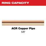Milwaukee 49-16-2654MX 5/8" Streamline ACR Pivoting Press Ring - 2