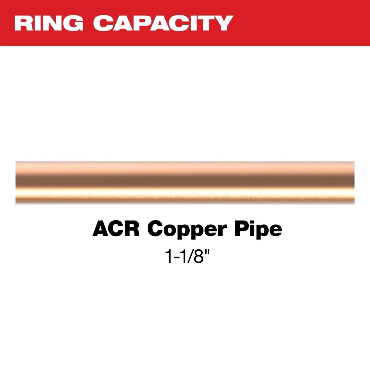 Milwaukee 49-16-2657ZX 1-1/8" ZoomLock MAX B MaxiPro Pivoting Press Ring for ACR Copper - 3