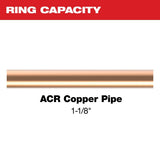 Milwaukee 49-16-2657ZX 1-1/8" ZoomLock MAX B MaxiPro Pivoting Press Ring for ACR Copper - 3