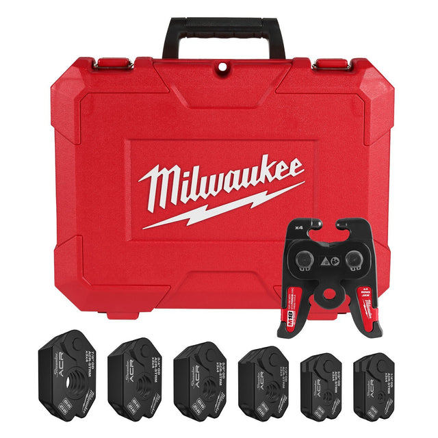 Milwaukee 49-16-2661MX 1/4" - 7/8" Streamline ACR Pivoting Press Ring Kit for M18 FORCE LOGIC Press Tool