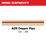 Milwaukee 49-16-2661MX 1/4" - 7/8" Streamline ACR Pivoting Press Ring Kit for M18 FORCE LOGIC Press Tool - 2