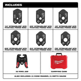Milwaukee 49-16-2661MX 1/4" - 7/8" Streamline ACR Pivoting Press Ring Kit for M18 FORCE LOGIC Press Tool - 3