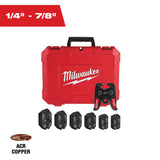 Milwaukee 49-16-2661MX 1/4" - 7/8" Streamline ACR Pivoting Press Ring Kit for M18 FORCE LOGIC Press Tool - 12
