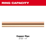 Milwaukee 49-16-2690NX 2-1/2" - 4" NIBCO Press Ring Kit for M18 FORCE LOGIC Long Throw Press Tool - 3