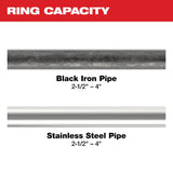 Milwaukee 49-16-2698X 2-1/2"- 4" IPS-P Pivoting Press Ring Kit for M18 FORCE LOGIC Throw Press Tool - 3