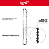 Milwaukee 49-16-2752 20" .325" Pitch, .050" Gauge Saw Chain - 4