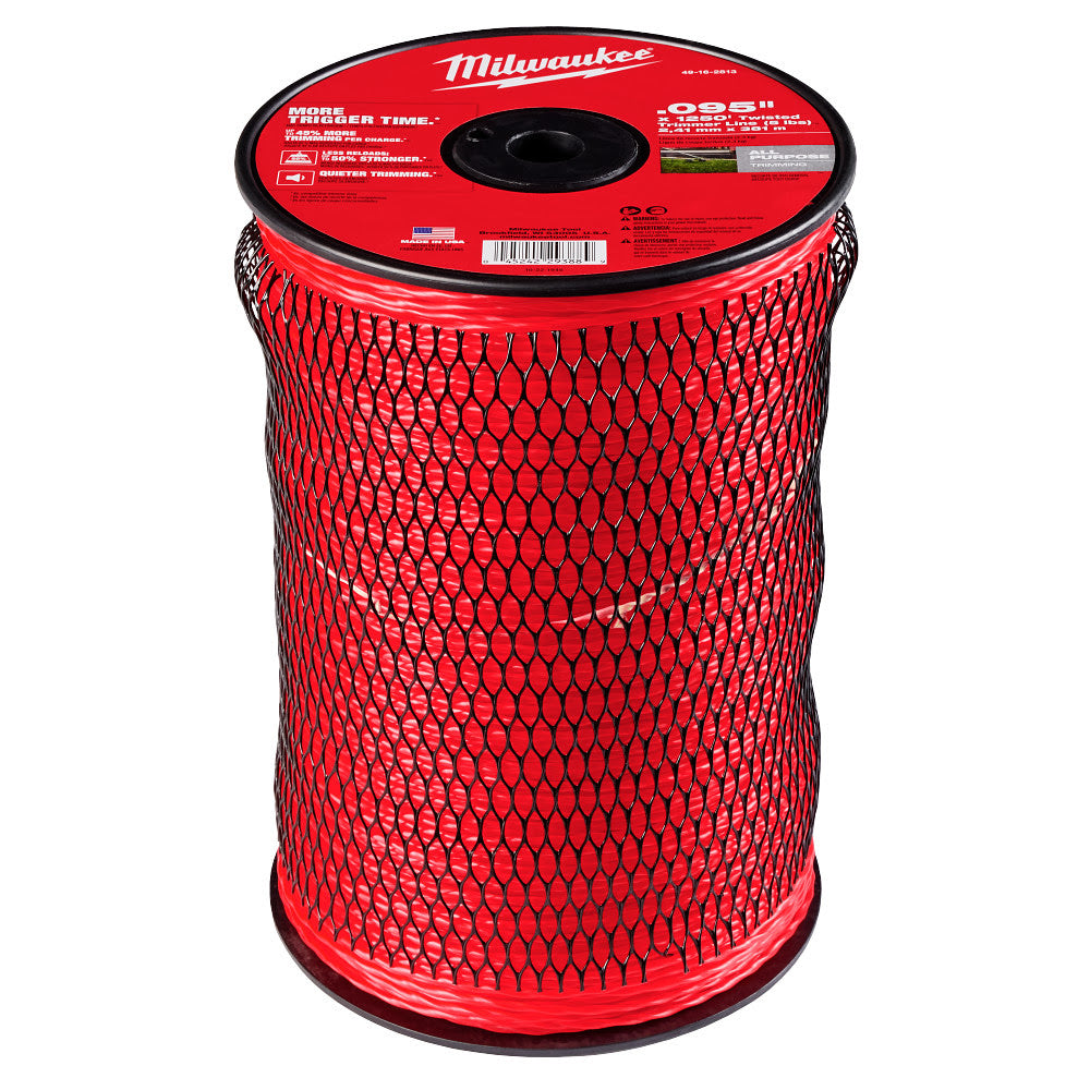 Milwaukee 49-16-2813 Milwaukee .095" x 1250' (5 lbs.) Twisted Trimmer Line