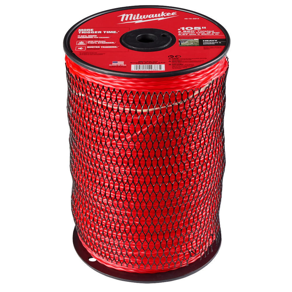 Milwaukee 49-16-2814 Milwaukee .105" x 900' (5 lbs.) Twisted Trimmer Line