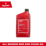 Milwaukee 49-16-2837 All Season Bar and Chain Oil for Chainsaws (1 Quart) - 2