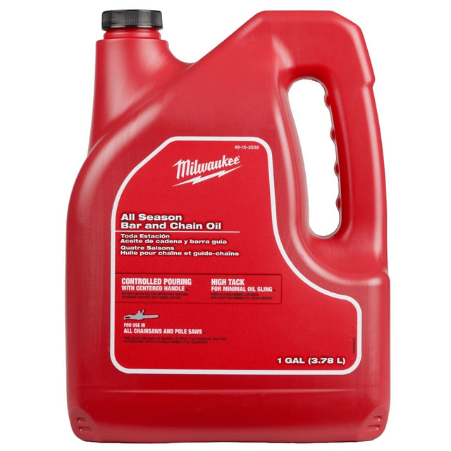 Milwaukee 49-16-2838 All Season Bar and Chain Oil for Chainsaws, 1 Gallon (128 fl oz)