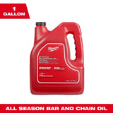 Milwaukee 49-16-2838 All Season Bar and Chain Oil for Chainsaws, 1 Gallon (128 fl oz) - 2