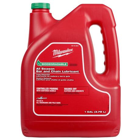 Milwaukee 49-16-2841 Biodegradable All Season Bar and Chain Lubricant for Chainsaws (1 Gallon)