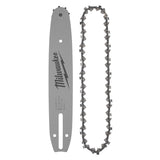 Milwaukee 49-16-2844 10 in .325 in Low Profile Pitch .043 in Gauge Saw Chain and Guide Bar Set (2 Piece)