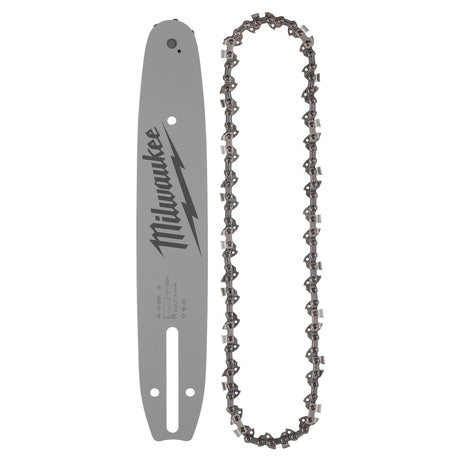 Milwaukee 49-16-2849 10 in 3/8 Low Profile Pitch 0.043 in Gauge Saw Chain and Guide Bar Set (2 Piece)