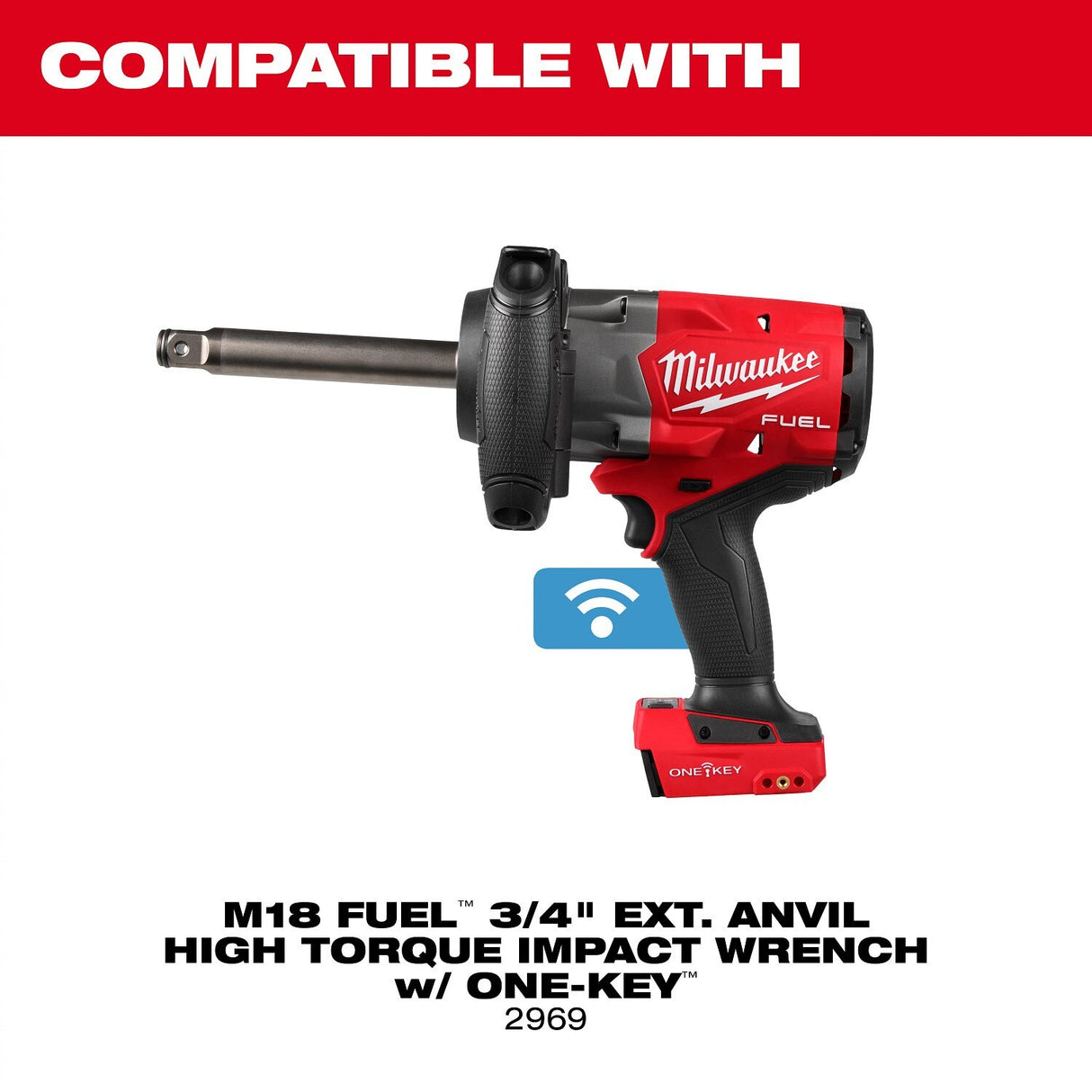 Milwaukee 49-16-2969 M18 FUEL 3/4" Extended Anvil High Torque Impact Wrench Protective Boot - 2