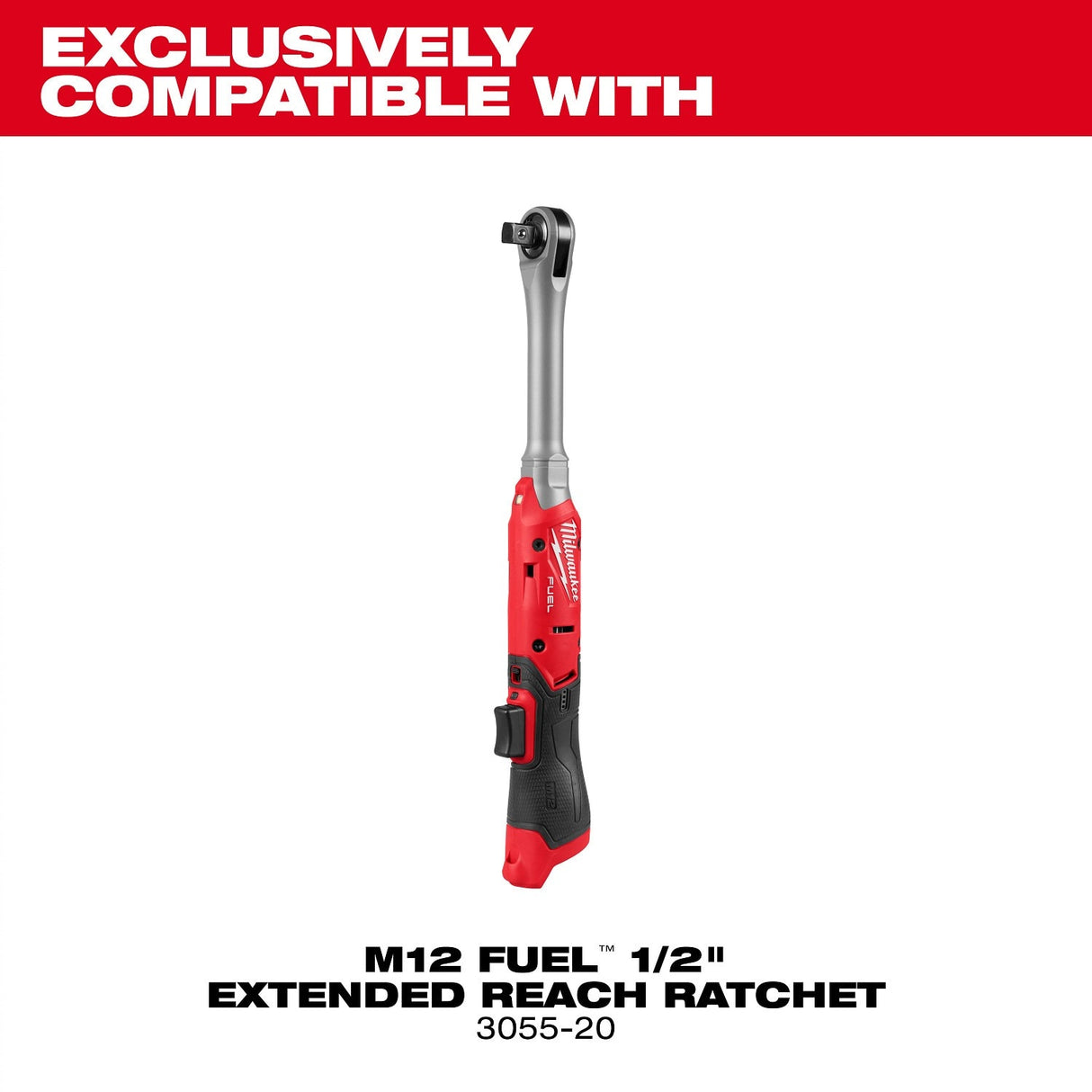 Milwaukee 49-16-3055 M12 FUEL Half" Extended Reach Ratchet Protective Boot - 2