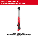 Milwaukee 49-16-3055 M12 FUEL Half" Extended Reach Ratchet Protective Boot - 2