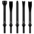 Milwaukee 49-16-3776 0.401" Round Shank Steel Hammer Chisel Bit Set (5 Piece)