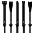 Milwaukee 49-16-3776 0.401" Round Shank Steel Hammer Chisel Bit Set (5 Piece)