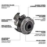 Milwaukee 49-16-B078 0.5" - 0.7" Adjustable Bushing for M18 FUEL  Covered Conductor Cable Stripper - 3