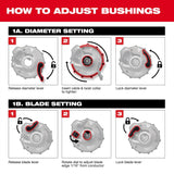 Milwaukee 49-16-B131 1" - 1.3" Adjustable Bushing for M18 FUEL  Covered Conductor Cable Stripper - 4