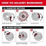 Milwaukee 49-16-B159 1.3" - 1.6" Adjustable Bushing for M18 FUEL  Covered Conductor Cable Stripper - 4