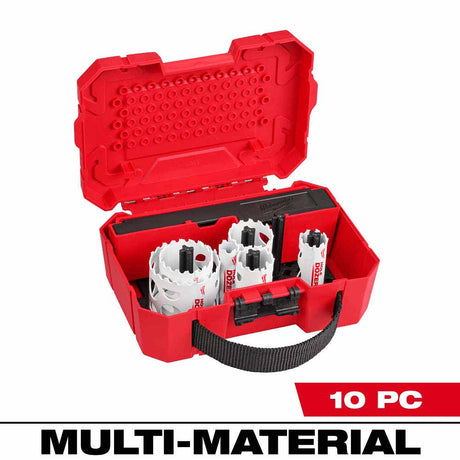 Milwaukee 49-22-4001 10 PC HOLE DOZER HVAC Hole Saw Kit