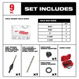 Milwaukee 49-22-4006 9-Piece General-Purpose Hole Dozer Hole Saw Kit - 3
