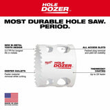 Milwaukee 49-22-4006 9-Piece General-Purpose Hole Dozer Hole Saw Kit - 4