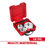 Milwaukee 49-22-4037 Hole Dozer Electricians Bi Metal Hole Saw Kit with Case (13 Piece) - 2