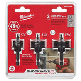 Milwaukee 49-22-4800 3pc Shockwave Hole Saw Kit - 2